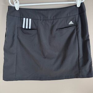Adidas Black White ClimaCool Skort Pockets Golf Tennis Athletic Sport Women’s 12